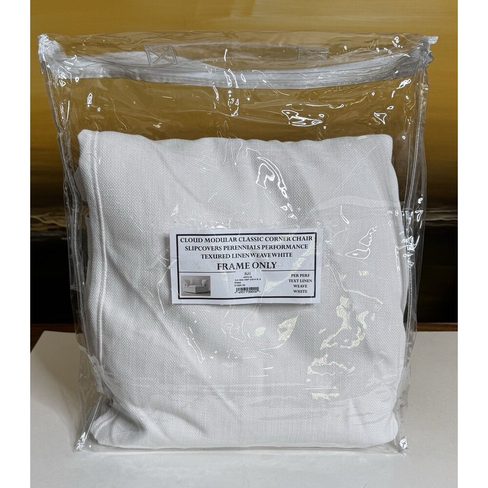 Restoration Hardware Cloud Classic Corner Chair FRAME SLIPCOVER ONLY White